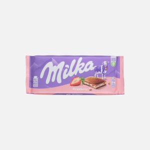 Шоколад Милка Строберри Крем с клубничной начинкой 100г