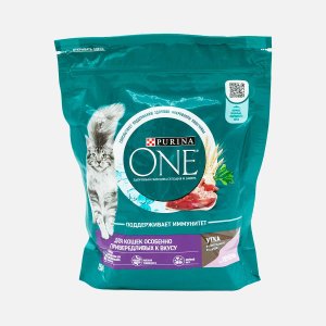 Корм Пурина Ван д/приверед кошек с уткой/печенью пл/уп 750г