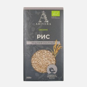 Крупа Аривера Рис нешлифованный к/к 500г