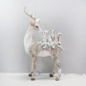 Фигурка декор Олень L15 W12 H26см полимер 782439