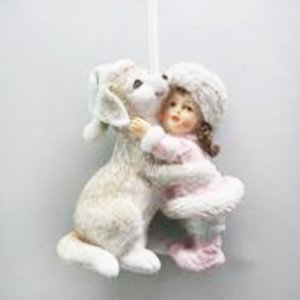 Изделие декоративное Девочка подвес L9 W5 H10см полимер 782440