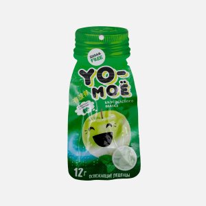 Леденцы Йо-мое со вкусом зеленого яблока 12г