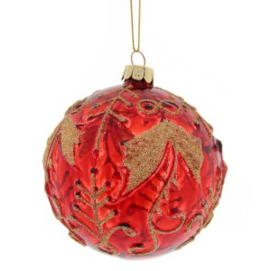 Украшение елочное Шар D10см L10 W10 H10см стекло 764638