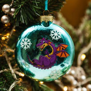 Украшение елочное Шар L10 W2 H10см стекло 792314