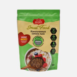 Семена льна Вита Браун измельченные пл/уп 160г