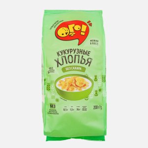 Завтрак Ого! Кукурузные хлопья без сахара 200г