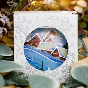 Украшен елочМедальонВоспоминания из детства В усадьбу Толстого 9см стек