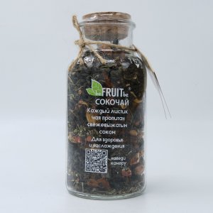 Чай Бифрутби Сокочай зелен с кусоч ананаса/клубникой/мятой 130г