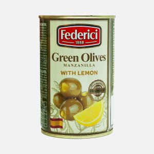Оливки Федеричи с лимоном ж/б/кл 300г