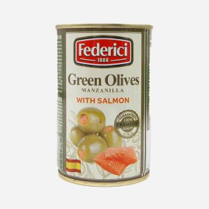 Оливки Федеричи с семгой ж/б/кл 300г