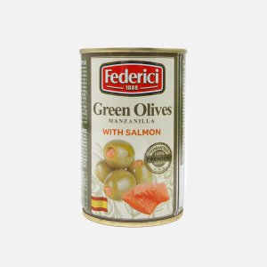 Оливки Федеричи с семгой ж/б/кл 300г