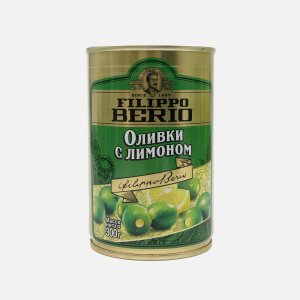 Оливки Филиппо Берио с лимоном ж/б/кл 300г