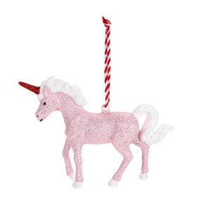 Украшение елочное подвес Сказочный единорожек 14х3х10,6см пластик