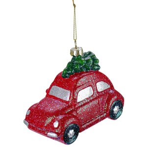 Украшение елоч подвес Машинка чудес 11,1х5,9х7,1см пластик НУ-3352
