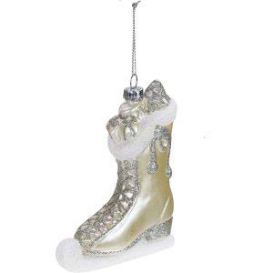 Украшен елоч подвес Коньки с подарк 9,3х3,6х11,8см пластик НУ-3374