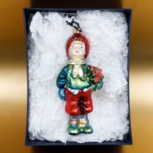 Фигурка Мальчик с букетом 16х16х8 стекло 4231К19