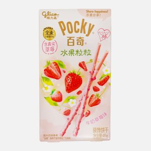 Печенье Поки Палочки со вкусом молочной клубники 45г