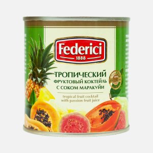 Коктейль Федеричи фруктовый тропический с соком маракуйи 435мл