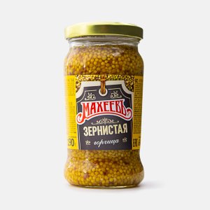 Горчица Махеевъ Зернистая ст/б 190г