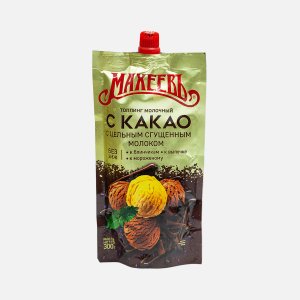 Топпинг Махеевъ Молочный с какао дой/пак 300г