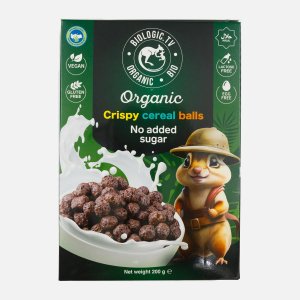 Шарики Биолоджик.ТВ хрустящие без сахара без глютена веган 200г