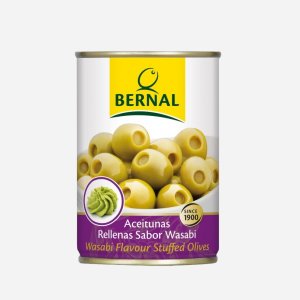 Оливки Берналь фаршированные васаби ж/б 292г