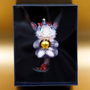 Фигурка Дракон-девочка 9х6х15см стекло 4907К01