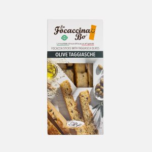 Фокачча Гриссинифисио Бо Веган с оливками Таджаска руч раб 100г