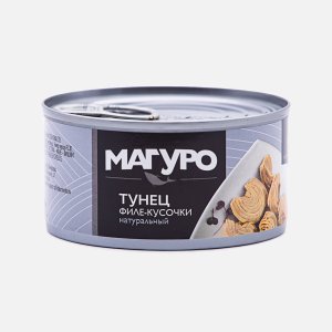 Тунец Магуро полосатый филе-кусочки натуральный ж/б/кл 170г
