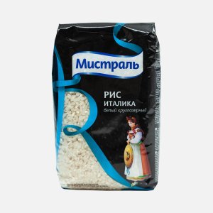 Рис Мистраль Италика круглозерный белый 500г