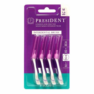 Ёршики Президент межзубные М 4шт 