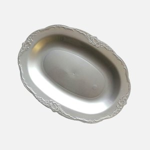 Поднос Косе Белле Винтаж серебро/прозрачный 3шт
