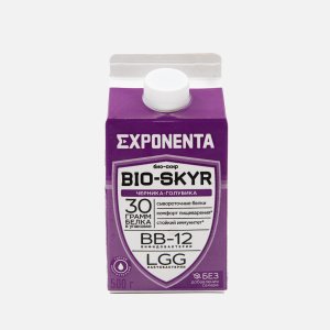 Напиток к/м Экспонента Био-Скир 3в1 Черника-Голубика обезж 500г