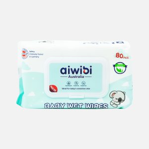 Салфетки Айвиби блю влаж детс с запах натур масла с клап 80шт