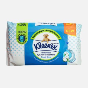 Бумага туалетная Клинекс Классик Клин влажная 42шт