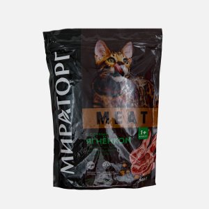 Корм Мираторг Виннер Мит д/кошек с сочным ягненком 300г