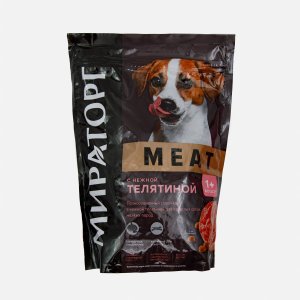 Корм Мираторг Мит д/взр соб с нежной телятиной 500г