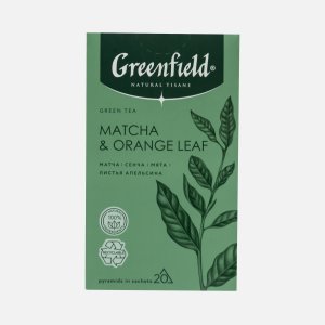 Чай Гринфилд Нэйчерал Тизан Матча/ Оранж лиф зелен 20пак*1,8г к/к 36г