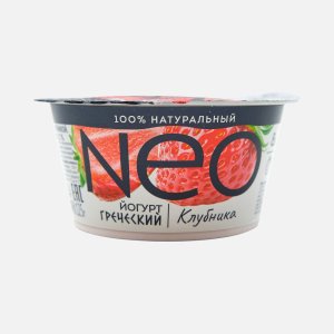 Йогурт НЕО Греческий Клубника 1.7% пл/ст 125г