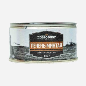 Печень минтая Доброфлот по-приморски ж/б/кл 185г