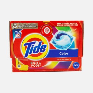 Средство Тайд Колор моющее в раст капсулах 12*16,8г