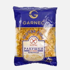 Макаронные изделия Гарнец Ракушки кукуруза без глютена пл/пак 250г