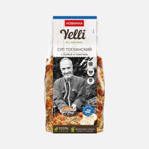 Суп Йелли Тосканский с полбой и томатами пл/пак 200г