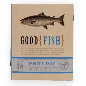 Вино Гуд Фиш орд бел сух 10-12% 3л 