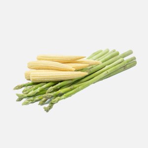 Набор овощной Спаржа мини+ Кукуруза мини лоток 165г