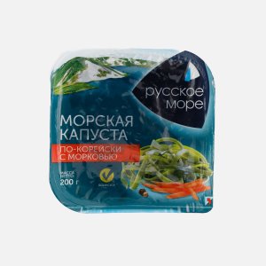 Морская капуста Русское море по-корейски с морковью пл/уп 200г