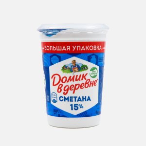 Сметана Домик в деревне 15% пл/ст 450г