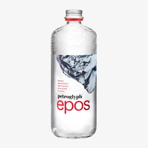 Вода Петроглиф Эпос минеральная природная питьевая газированная ст/б 0,75л