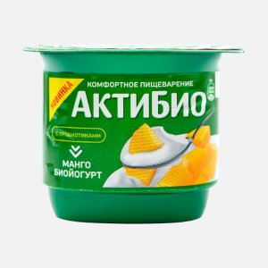 Биойогурт АктиБио Манго обогащенный 3% пл/ст 130г