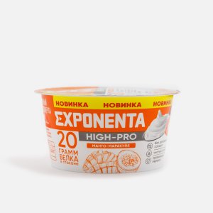 Продукт кисломолочный Экспонента Хай-Про Манго-маракуйя обезжиренный без сахара 160г